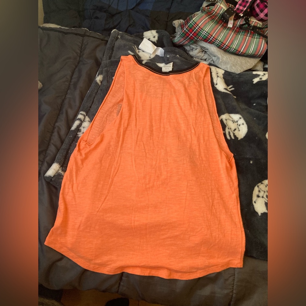 PINK VS Here For The Boos Orange Tank Size Large - Picture 4 of 4